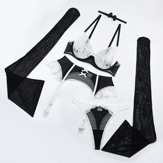 Midnight Lace 5 Pieces Maid Outfit