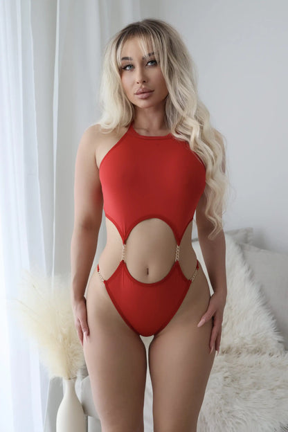 Fantezi Body Mayokini Red